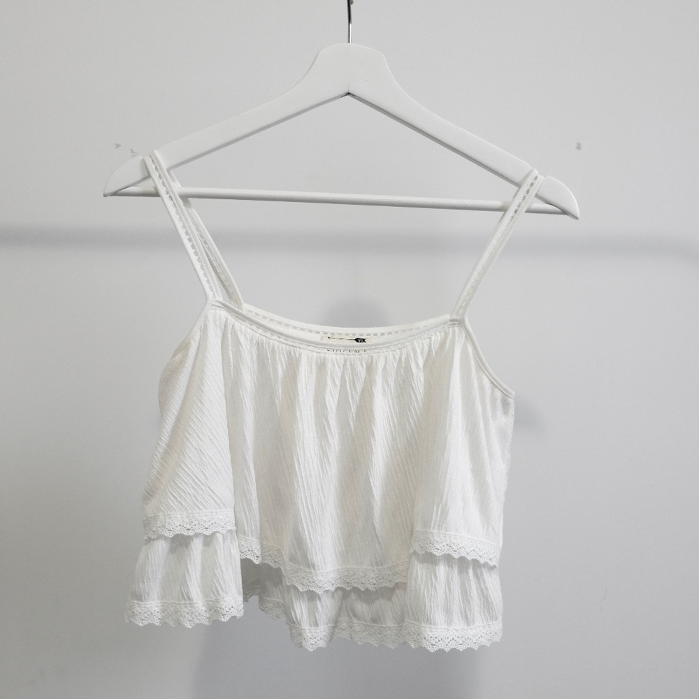 LA HEARTS Ruffled Tier Top